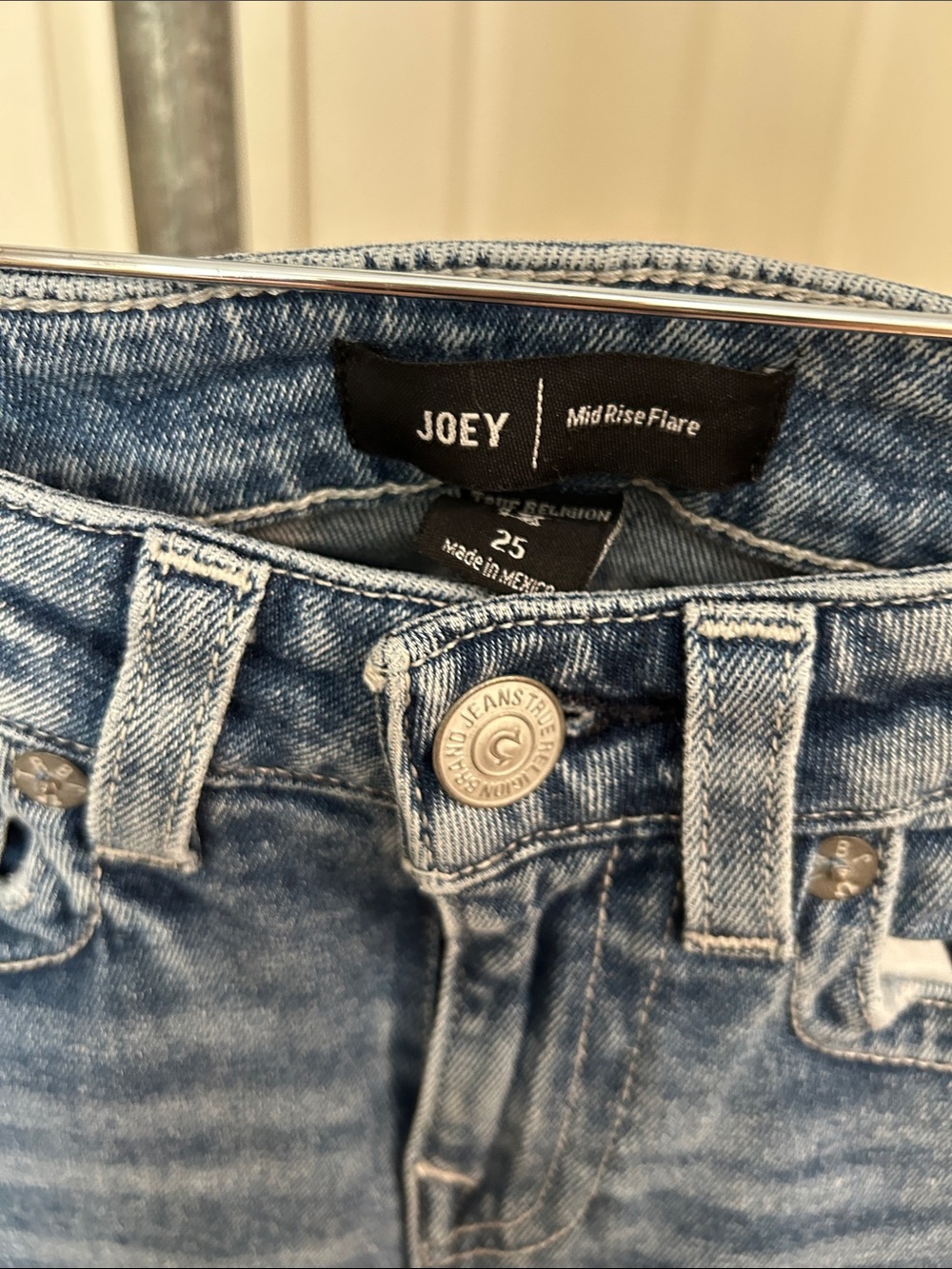 True Religion Joey mid-rise flare Jeans 25 - Picture 2 of 4